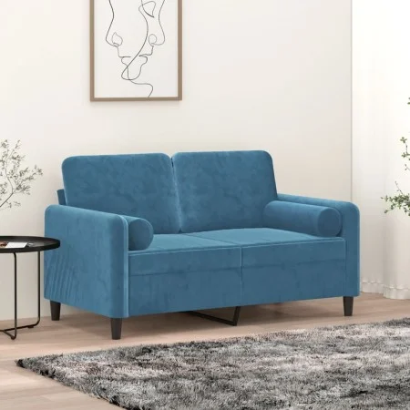 Dekokissen 2 Stück blauer Samt 15x50 cm von vidaXL, Kissen - Ref: Foro24-349518, Preis: 25,68 €, Rabatt: %
