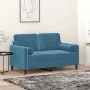 Dekokissen 2 Stück blauer Samt 15x50 cm von vidaXL, Kissen - Ref: Foro24-349518, Preis: 25,68 €, Rabatt: %