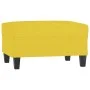 Hellgelber Fußhocker aus Stoff, 70x55x41 cm von vidaXL, Osmanen - Ref: Foro24-349352, Preis: 59,07 €, Rabatt: %