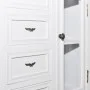 Furniture with 5 drawers and 2 shelves white by vidaXL, Drawers - Ref: Foro24-241150, Price: 191,46 €, Discount: %
