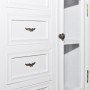 Möbel mit 5 Schubladen und 2 Regalen weiß von vidaXL, Schubladen - Ref: Foro24-241150, Preis: 195,97 €, Rabatt: %