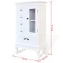 Furniture with 5 drawers and 2 shelves white by vidaXL, Drawers - Ref: Foro24-241150, Price: 191,46 €, Discount: %