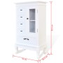 Möbel mit 5 Schubladen und 2 Regalen weiß von vidaXL, Schubladen - Ref: Foro24-241150, Preis: 195,97 €, Rabatt: %