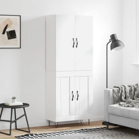 Aparador alto madera contrachapada blanco 69,5x34x180 cm de vidaXL, Aparadores - Ref: Foro24-3198073, Precio: 172,79 €, Descu...
