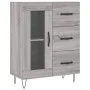 Hohes Sideboard aus sonomagrauem Sperrholz, 69,5 x 34 x 180 cm von vidaXL, Sideboards - Ref: Foro24-3198103, Preis: 162,56 €,...