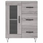 Aparador alto madera contrachapada gris sonoma 69,5x34x180 cm de vidaXL, Aparadores - Ref: Foro24-3198103, Precio: 171,72 €, ...