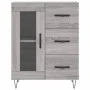 Hohes Sideboard aus sonomagrauem Sperrholz, 69,5 x 34 x 180 cm von vidaXL, Sideboards - Ref: Foro24-3198103, Preis: 162,56 €,...