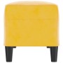 Banco de terciopelo amarillo 100x35x41 cm de vidaXL, Bancos - Ref: Foro24-349427, Precio: 61,94 €, Descuento: %