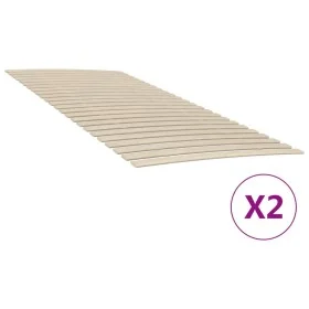 Slatted bases with 48 slats 2 units 100x200 cm by vidaXL, Beds and slatted bases - Ref: Foro24-3203726, Price: 91,63 €, Disco...