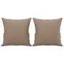 Decorative cushions 2 pcs cappuccino synthetic leather 40x40 cm by vidaXL, Cushions - Ref: Foro24-349484, Price: 30,50 €, Dis...