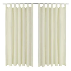 2 micro-satin curtains with loops 140 x 175 cm by vidaXL, Curtains and curtains - Ref: Foro24-130356, Price: 26,57 €, Discoun...