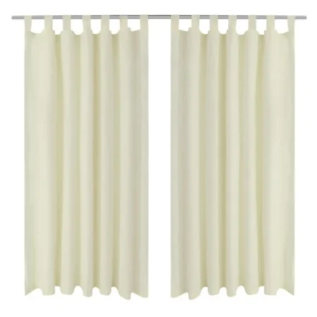 2 micro-satin curtains with loops 140 x 175 cm by vidaXL, Curtains and curtains - Ref: Foro24-130356, Price: 26,57 €, Discoun...