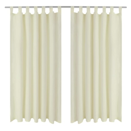 2 Mikrosatin-Vorhänge mit Schlaufen 140 x 175 cm von vidaXL, Vorhänge und Gardinen - Ref: Foro24-130356, Preis: 29,80 €, Raba...
