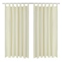 2 micro-satin curtains with loops 140 x 175 cm by vidaXL, Curtains and curtains - Ref: Foro24-130356, Price: 29,80 €, Discoun...