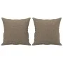 Decorative cushions 2 pcs taupe gray fabric 40x40 cm by vidaXL, Cushions - Ref: Foro24-349478, Price: 19,05 €, Discount: %