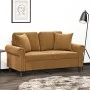 Decorative cushions 2 pcs brown velvet 40x40 cm by vidaXL, Cushions - Ref: Foro24-349492, Price: 19,20 €, Discount: %