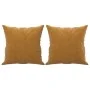 Cojines decorativos 2 uds terciopelo marrón 40x40 cm de vidaXL, Cojines - Ref: Foro24-349492, Precio: 19,21 €, Descuento: %