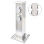 Säule mit Steckern für den Garten aus schwarzem Edelstahl von vidaXL, Steckdosen - Ref: Foro24-41236, Preis: 49,01 €, Rabatt: %