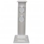 Säule mit Steckern für den Garten aus schwarzem Edelstahl von vidaXL, Steckdosen - Ref: Foro24-41236, Preis: 49,01 €, Rabatt: %