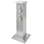 Säule mit Steckern für den Garten aus schwarzem Edelstahl von vidaXL, Steckdosen - Ref: Foro24-41236, Preis: 49,01 €, Rabatt: %