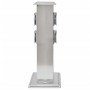 Säule mit Steckern für den Garten aus schwarzem Edelstahl von vidaXL, Steckdosen - Ref: Foro24-41236, Preis: 49,01 €, Rabatt: %
