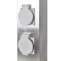 Column with plugs for the garden black stainless steel by vidaXL, wall sockets - Ref: Foro24-41236, Price: 55,03 €, Discount: %