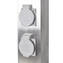 Säule mit Steckern für den Garten aus schwarzem Edelstahl von vidaXL, Steckdosen - Ref: Foro24-41236, Preis: 49,01 €, Rabatt: %