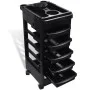 Carrito de plástico con ruedas para peluquerías de vidaXL, Cuidado capilar - Ref: Foro24-110104, Precio: 72,67 €, Descuento: %