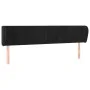 Cabecero de terciopelo negro 203x23x78/88 cm de vidaXL, Cabeceros y pies de cama - Ref: Foro24-3117212, Precio: 83,44 €, Desc...