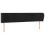 Kopfteil aus schwarzem Samt, 203 x 23 x 78/88 cm von vidaXL, Kopf- und Fußteile - Ref: Foro24-3117212, Preis: 86,07 €, Rabatt: %