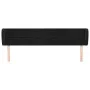 Cabecero de terciopelo negro 203x23x78/88 cm de vidaXL, Cabeceros y pies de cama - Ref: Foro24-3117212, Precio: 83,44 €, Desc...