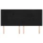Cabecero con orejas de terciopelo negro 203x16x118/128 cm de vidaXL, Cabeceros y pies de cama - Ref: Foro24-3119648, Precio: ...