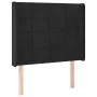 Black velvet headboard with LED 103x16x118/128 cm by vidaXL, Headboards and footboards - Ref: Foro24-3124092, Price: 94,56 €,...