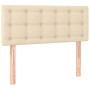 Box spring bed with cream fabric mattress 90x200 cm by vidaXL, Beds and slatted bases - Ref: Foro24-3126538, Price: 296,92 €,...