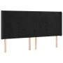 Box spring bed with mattress and LED black velvet 200x200 cm by vidaXL, Beds and slatted bases - Ref: Foro24-3139585, Price: ...