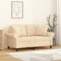Decorative cushions 2 pcs cream fabric 40x40 cm by vidaXL, Cushions - Ref: Foro24-349473, Price: 18,63 €, Discount: %