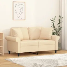 Decorative cushions 2 pcs cream fabric 40x40 cm by vidaXL, Cushions - Ref: Foro24-349473, Price: 18,66 €, Discount: %