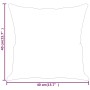 Dekokissen 2 Stück cremefarbener Stoff 40x40 cm von vidaXL, Kissen - Ref: Foro24-349473, Preis: 19,08 €, Rabatt: %