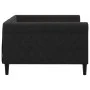 Black velvet sofa bed 100x200 cm by vidaXL, Beds and slatted bases - Ref: Foro24-354255, Price: 212,49 €, Discount: %