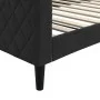 Black velvet sofa bed 100x200 cm by vidaXL, Beds and slatted bases - Ref: Foro24-354255, Price: 212,49 €, Discount: %