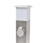 Column with garden sockets with stainless steel lamp by vidaXL, wall sockets - Ref: Foro24-41238, Price: 45,97 €, Discount: %