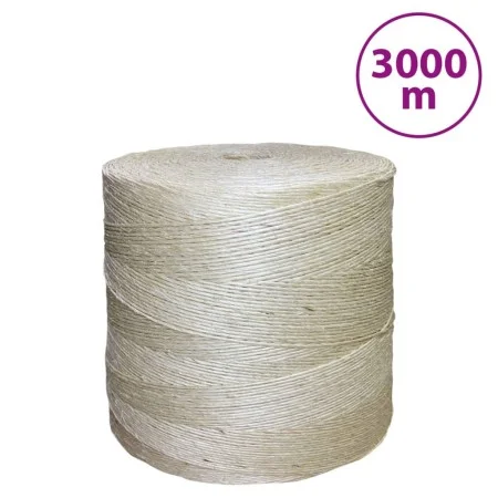 Cuerda 100% sisal 2 mm 3000 m de vidaXL, Sogas y cuerdas metálicas - Ref: Foro24-155003, Precio: 64,51 €, Descuento: %