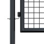 Puerta de jardín de malla de acero galvanizado, 100 x 75 cm