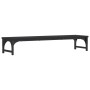 Black engineered wood display stand 85x23x15.5 cm by vidaXL, Computer bases and risers - Ref: Foro24-834005, Price: 29,95 €, ...