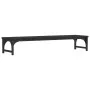 Black engineered wood display stand 85x23x15.5 cm by vidaXL, Computer bases and risers - Ref: Foro24-834005, Price: 29,54 €, ...