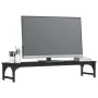 Black engineered wood display stand 85x23x15.5 cm by vidaXL, Computer bases and risers - Ref: Foro24-834005, Price: 29,54 €, ...