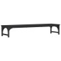 Soporte de pantalla madera de ingeniería negro 85x23x15,5 cm