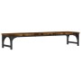 Engineered wood screen support smoked oak 85x23x15.5 cm by vidaXL, Computer bases and risers - Ref: Foro24-834007, Price: 29,...