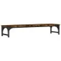 Engineered wood screen support smoked oak 85x23x15.5 cm by vidaXL, Computer bases and risers - Ref: Foro24-834007, Price: 29,...