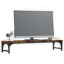 Engineered wood screen support smoked oak 85x23x15.5 cm by vidaXL, Computer bases and risers - Ref: Foro24-834007, Price: 29,...
